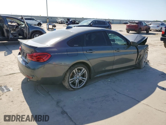 2019 BMW 4 Series 440i z VIN WBA4J5C56KBM66555, wystawiony jako Copart lot #52242495 z przebiegiem Nie podano mil oraz Szkoda całkowita • Salvage title. Historia ofert i sprzedaży dostępna na DreamBid. Obrazek 3.