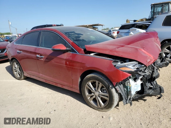 2019 Hyundai Sonata Sport with VIN 5NPE34AF0KH744386, listed as a Copart auction lot 52711795 with 77,987 mi miles and Salvage title. Bid and sale history available at DreamBid. Image 4.