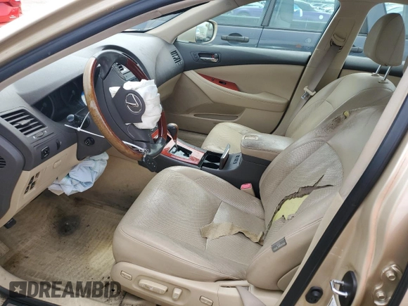2007 Lexus ES 350 with VIN JTHBJ46G172105693, listed as a Copart auction lot 54107955 with 254,568 mi miles and Salvage Title. Bid and sale history available at carsss.com. Image 7.