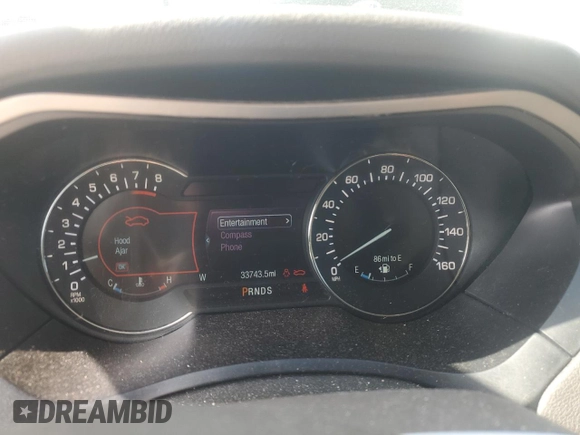 2015 Lincoln MKZ with VIN 3LN6L2GK7FR607330, listed as a Copart auction lot 52520855 with 33,743 mi miles and Salvage title. Bid and sale history available at DreamBid. Image 9.