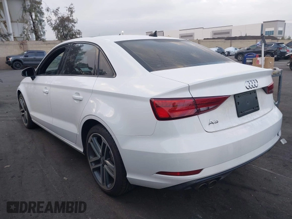 2019 Audi A3 Premium with VIN WAUAUGFF3KA101038, listed as a IAAI auction lot 41878582 with 61,726 mi miles and . Bid and sale history available at DreamBid. Image 3.