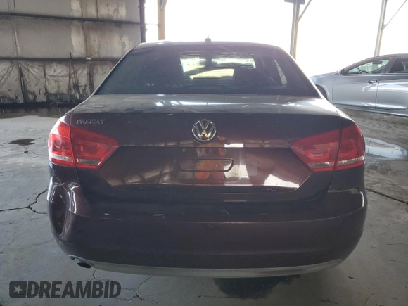 2013 Volkswagen Passat Wolfsburg Edition with VIN 1VWAP7A36DC096378, listed as a Copart auction lot 44678105 with 126,507 mi miles and Salvage Title. Bid and sale history available at carsss.com. Image 6.