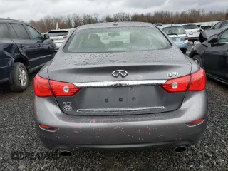 2017 Infiniti Q50 2.0t Premium with VIN JN1CV7AR9HM682291, listed as a Copart auction lot 84290424 with 67,981 mi miles and Salvage Title. Bid and sale history available at carsss.com. Image 6.