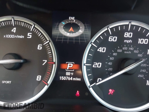 2016 Acura TLX Advance with VIN 19UUB3F71GA000306, listed as a IAAI auction lot 42579640 with 150,764 mi miles and . Bid and sale history available at DreamBid. Image 15.