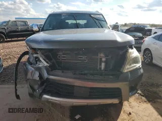 2017 Nissan Armada SL with VIN JN8AY2ND8H9001672, listed as a Copart auction lot 42967935 with 104,779 mi miles and Salvage Title. Bid and sale history available at carsss.com. Image 5.