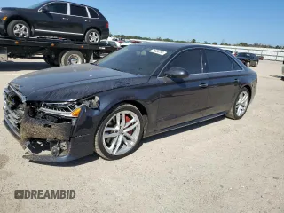 2016 Audi A8 L 4.0T Sport with VIN WAU43AFD2GN005588, listed as a Copart auction lot 76934794 with 133,813 mi miles and Salvage Title. Bid and sale history available at carsss.com. Image 1.
