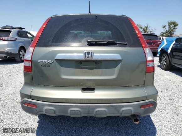 2007 Honda CR-V EX with VIN JHLRE38537C071392, listed as a Copart auction lot 53617355 with 297,560 mi miles and Salvage Title. Bid and sale history available at carsss.com. Image 6.