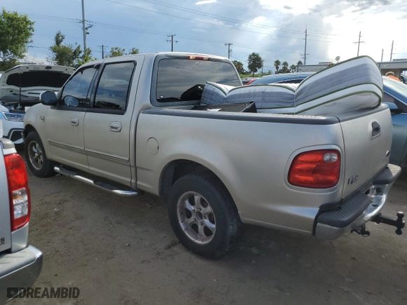 2001 Ford F-150 SuperCrew XLT with VIN 1FTRW07W11KB20234, listed as a Copart auction lot 74679364 with 0 mi miles and Non Repairable. Bid and sale history available at carsss.com. Image 2.