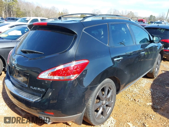 2012 Nissan Murano S with VIN JN8AZ1MU6CW112014, listed as a IAAI auction lot 41456101 with 202,677 mi miles and . Bid and sale history available at DreamBid. Image 4.