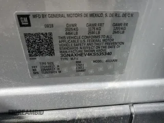 2019 Chevrolet Equinox LS with VIN 3GNAXHEV4KS535340, listed as a Copart auction lot 49922665 with 47,712 mi miles and Salvage Title. Bid and sale history available at carsss.com. Image 13.