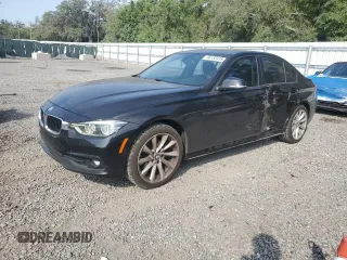 2018 BMW 3 Series 320i with VIN WBA8E1G59JNU90628, listed as a Copart auction lot 56132415 with 75,999 mi miles and Salvage title. Bid and sale history available at DreamBid. Image 1.