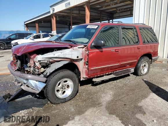 1997 Ford Explorer XLT with VIN 1FMDU32P9VZA40058, listed as a Copart auction lot 43560445 with 162,932 mi miles and Salvage title. Bid and sale history available at DreamBid. Image 1.