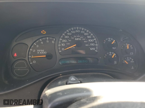 2005 Chevrolet Silverado 1500 LT with VIN 2GCEK13TX51247047, listed as a Copart auction lot 52769025 with 201,593 mi miles and Salvage Title. Bid and sale history available at DreamBid. Image 9.