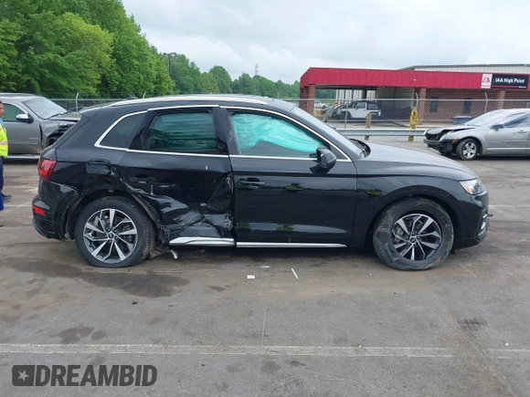 2021 Audi Q5 Premium with VIN WA1AAAFY2M2008206, listed as a IAAI auction lot 42129096 with 65,686 mi miles and . Bid and sale history available at DreamBid. Image 14.