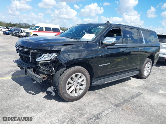 2023 Chevrolet Suburban Premier with VIN 1GNSCFKD3PR342574, listed as a IAAI auction lot 40506276 with 45,644 mi miles. Bid and sale history available at carsss.com. Image 19.
