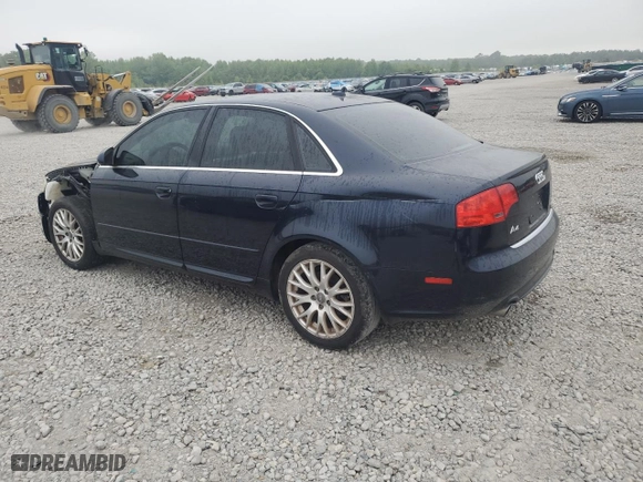 2008 Audi A4 2.0T with VIN WAUDF78E48A161849, listed as a Copart auction lot 54259165 with 87,452 mi miles and Clean Title. Bid and sale history available at carsss.com. Image 2.