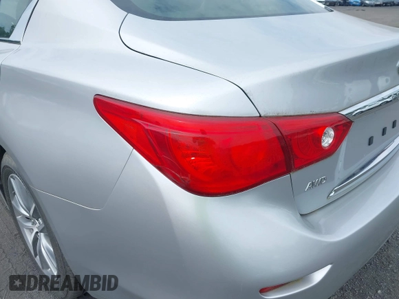 2015 Infiniti Q50 Sport with VIN JN1BV7AR1FM396590, listed as a IAAI auction lot 42687130 with 104,265 mi miles and . Bid and sale history available at DreamBid. Image 6.