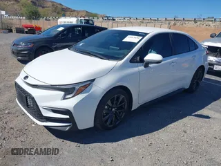 2025 Toyota Corolla SE with VIN 5YFS4MCE7SP217419, listed as a IAAI auction lot 41663699 with 7,260 mi miles. Bid and sale history available at carsss.com. Image 2.