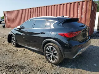 2018 Infiniti QX30 Premium with VIN SJKCH5CR2JA043955, listed as a Copart auction lot 63147374 with 100,194 mi miles and Salvage Title. Bid and sale history available at carsss.com. Image 2.