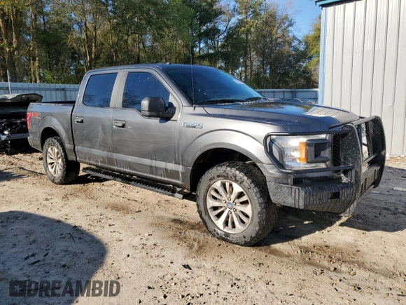 2018 Ford F-150 XL with VIN 1FTEW1E54JKF87680, listed as a Copart auction lot 49551715 with 144,495 mi miles and Non Repairable. Bid and sale history available at carsss.com. Image 4.