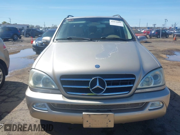 2002 Mercedes-Benz M 320/430/500 with VIN 4JGAB75E92A334273, listed as a IAAI auction lot 41831832 with 132,896 mi miles and . Bid and sale history available at DreamBid. Image 6.