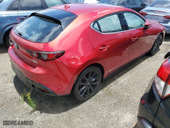 2019 Mazda Mazda3 Hatchback w/Premium Pkg with VIN JM1BPANM6K1139780, listed as a Copart auction lot 60654314 with 34,173 mi miles and Non Repairable. Bid and sale history available at carsss.com. Image 3.