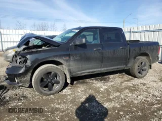 2017 Ram 1500 Express with VIN 3C6RR7KT6HG722116, listed as a Copart auction lot 48019735 with 48,725 mi miles and Salvage title. Bid and sale history available at DreamBid. Image 1.