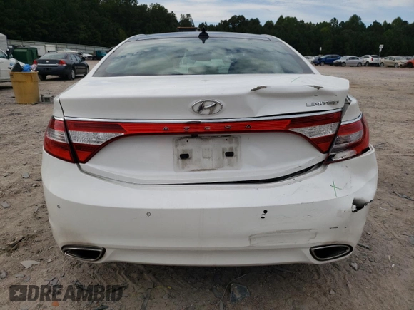 2014 Hyundai Azera Limited with VIN KMHFH4JGXEA382945, listed as a Copart auction lot 71667754 with 91,056 mi miles and Salvage Title. Bid and sale history available at carsss.com. Image 6.