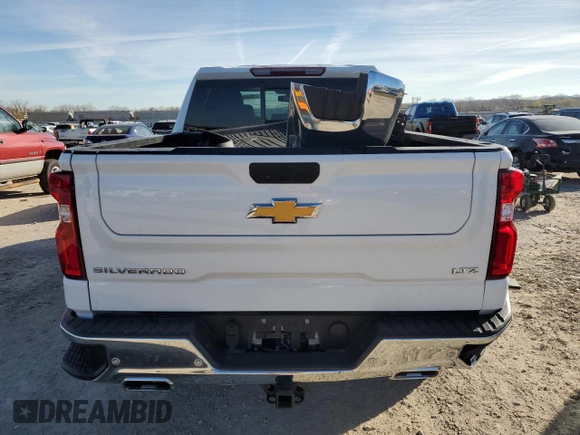 2021 Chevrolet Silverado 1500 LTZ with VIN 3GCUYGET3MG321862, listed as a Copart auction lot 81324384 with 123,966 mi miles and Salvage Title. Bid and sale history available at DreamBid. Image 6.