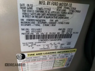 2006 Ford Freestyle SEL with VIN 1FMDK05156GA05896, listed as a Copart auction lot 44985395 with 161,170 mi miles and Salvage Title. Bid and sale history available at carsss.com. Image 13.