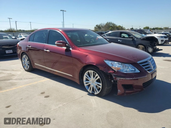 2009 Hyundai Genesis with VIN KMHGC46F09U044266, listed as a Copart auction lot 73326074 with 50,026 mi miles and Salvage Title. Bid and sale history available at carsss.com. Image 4.