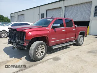 2018 GMC Sierra 1500 SLT z VIN 3GTU2NEC1JG523889, wystawiony jako Copart lot #55307305 z przebiegiem 86 897 mil mil oraz Szkoda całkowita • Salvage title. Historia ofert i sprzedaży dostępna na DreamBid. Obrazek 1.