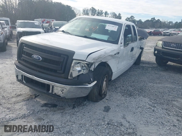 2014 Ford F-150 XL with VIN 1FTEX1CM5EKG08503, listed as a IAAI auction lot 41370072 with 286,117 mi miles and . Bid and sale history available at DreamBid. Image 2.