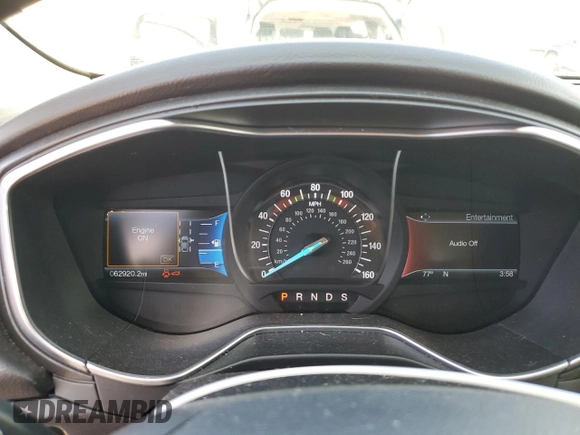 2017 Ford Fusion Titanium with VIN 3FA6P0D95HR208813, listed as a Copart auction lot 60832915 with 62,920 mi miles and Salvage title. Bid and sale history available at DreamBid. Image 9.