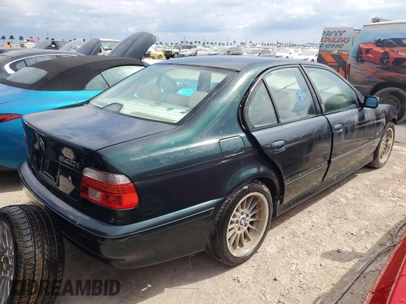 2001 BMW 5 Series 540iA with VIN WBADN63471GM71573, listed as a Copart auction lot 73868984 with 0 mi miles and Non Repairable. Bid and sale history available at carsss.com. Image 3.