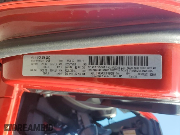 2018 Jeep Wrangler Willys Wheeler W with VIN 1C4AJWAG8JL897178, listed as a Copart auction lot 62576405 with 12,381 mi miles and Salvage title. Bid and sale history available at DreamBid. Image 12.