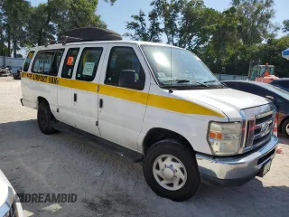 2012 Ford Econoline Passenger XL with VIN 1FBSS3BL1CDA35627, listed as a Copart auction lot 57001114 with Not Provided miles and Salvage Title. Bid and sale history available at DreamBid. Image 4.