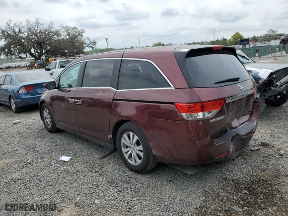 2016 Honda Odyssey EX-L with VIN 5FNRL5H60GB068976, listed as a Copart auction lot 50148215 with 172,333 mi miles and Salvage Title. Bid and sale history available at carsss.com. Image 2.