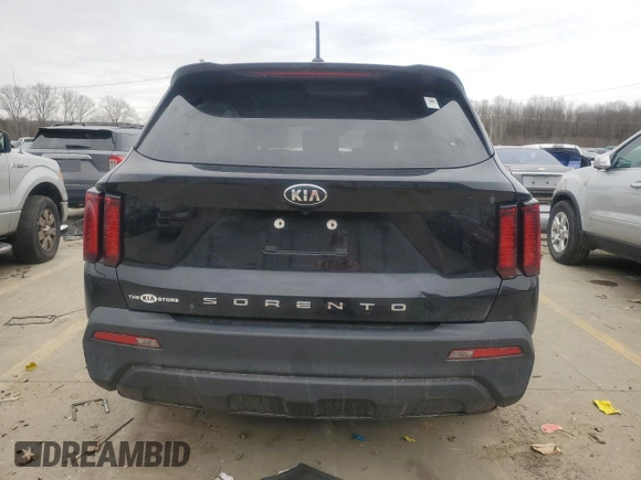 2021 Kia Sorento LX with VIN 5XYRG4LC4MG001331, listed as a Copart auction lot 47887095 with 69,973 mi miles and Salvage Title. Bid and sale history available at carsss.com. Image 6.