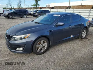 2015 Kia Optima LX with VIN KNAGM4A71F5592894, listed as a Copart auction lot 48575585 with 150,855 mi miles and Non Repairable. Bid and sale history available at carsss.com. Image 1.