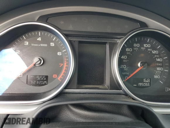 2013 Audi Q7 Premium Plus with VIN WA1LGAFE6DD010512, listed as a Copart auction lot 65572335 with 195,066 mi miles and Clean title. Bid and sale history available at DreamBid. Image 9.