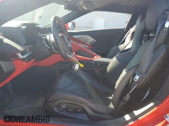 2023 Chevrolet Corvette 3LT with VIN 1G1YC3D41P5121618, listed as a Copart auction lot 47589365 with 11,351 mi miles and Salvage title. Bid and sale history available at DreamBid. Image 7.