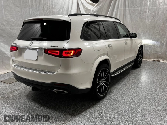2021 Mercedes-Benz GLS 580 with VIN 4JGFF8GEXMA393297, listed as a Copart auction lot 66509815 with 30,008 mi miles and Clean title. Bid and sale history available at DreamBid. Image 4.
