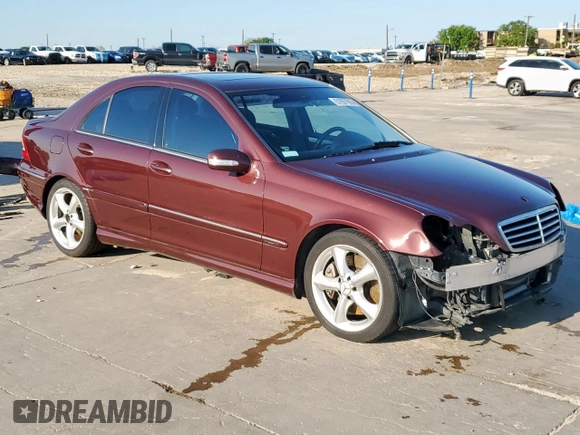 2006 Mercedes-Benz C 230 Sport with VIN WDBRF52H26F822471, listed as a Copart auction lot 51957955 with 146,176 mi miles and Salvage Title. Bid and sale history available at carsss.com. Image 4.