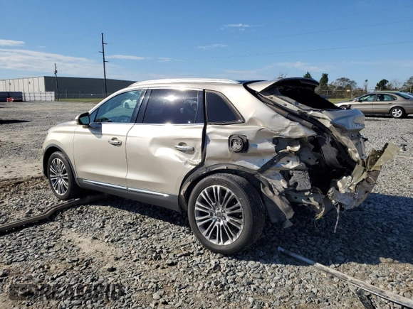 2017 Lincoln MKX Reserve with VIN 2LMPJ6LR0HBL10796, listed as a Copart auction lot 80153334 with 107,985 mi miles and Salvage Title. Bid and sale history available at carsss.com. Image 2.