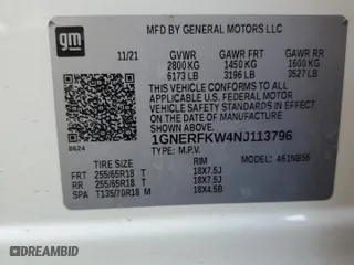 2022 Chevrolet Traverse LS with VIN 1GNERFKW4NJ113796, listed as a Copart auction lot 45738735 with 67,309 mi miles and Salvage Title. Bid and sale history available at carsss.com. Image 14.