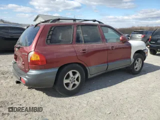 2004 Hyundai Santa Fe GLS with VIN KM8SC73D74U854582, listed as a Copart auction lot 46097685 with 0 mi miles and Salvage Title. Bid and sale history available at carsss.com. Image 3.