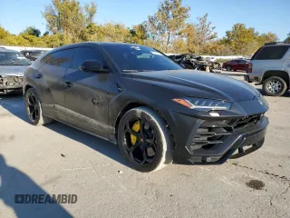 2019 Lamborghini Urus z VIN ZPBUA1ZL5KLA05920, wystawiony jako Copart lot #77093634 z przebiegiem 56 532 mil mil oraz Szkody całkowita. Historia ofert i sprzedaży dostępna na DreamBid. Obrazek 4.