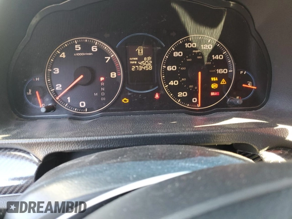 2004 Acura TSX w/Navigation with VIN JH4CL96994C005103, listed as a Copart auction lot 57911445 with 273,458 mi miles and Salvage title. Bid and sale history available at DreamBid. Image 9.