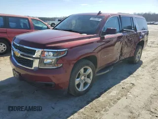 2018 Chevrolet Suburban LS with VIN 1GNSKGKCXJR263328, listed as a Copart auction lot 43804195 with 140,366 mi miles and Salvage Title. Bid and sale history available at DreamBid. Image 1.